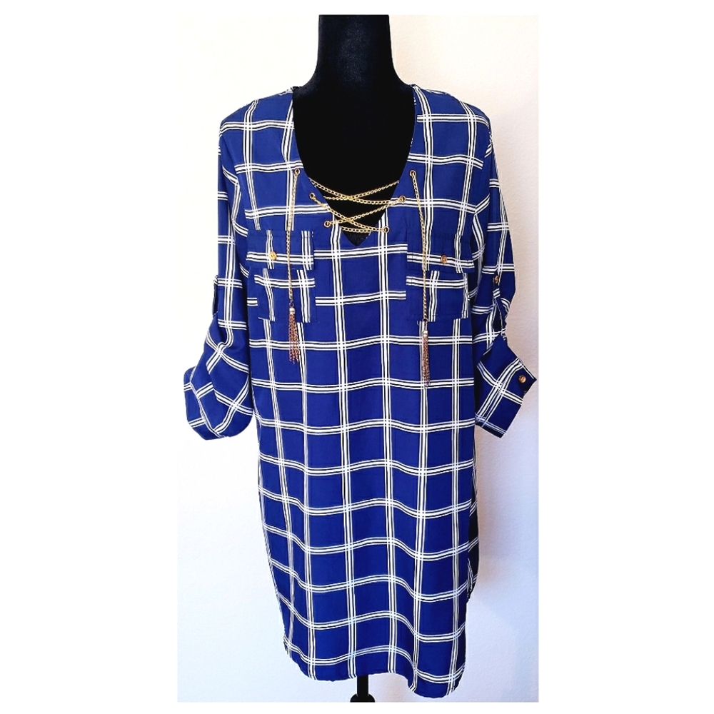 LIVE 4 TRUTH NAVY BLUE CASUAL DRESS